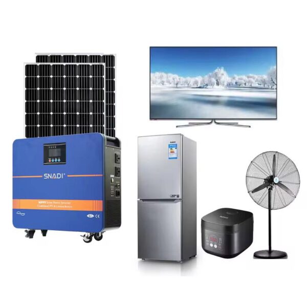 Système Énergie Solaire Hybride 10kW Hors Réseau – Ensemble Complet avec Installation au Sol et Montage Inclinable, 3kW pour la Maison, Système Solaire sur Réseau – Image 3