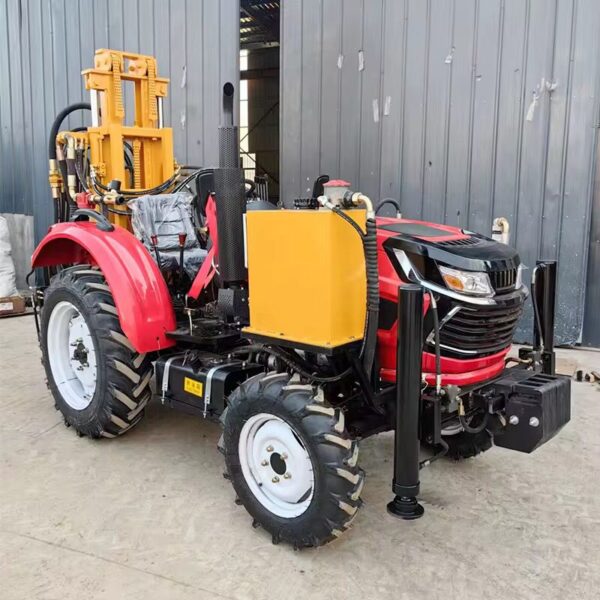 Machine de Forage de Puits d'Irrigation Agricole 4 Roues Motrices 50HP – Forage de Puits d'Eau Souterraine Montée sur Tracteur – Image 4