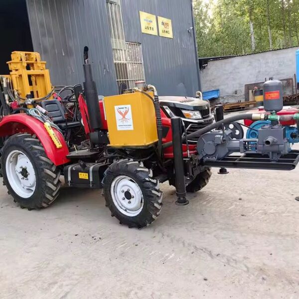 Machine de Forage de Puits d'Irrigation Agricole 4 Roues Motrices 50HP – Forage de Puits d'Eau Souterraine Montée sur Tracteur – Image 2