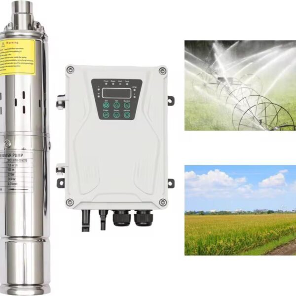 Pompe à Eau Solaire Submersible 110V – 1100W, Débit 6m³/h, Profondeur 85m – Image 4